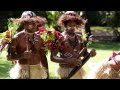 Men from the Leweton Cultural Village, Vanuatu visit Australia Zoo