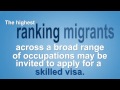 Pass mark for points tested skilled migrants