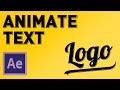 Animate Text/Logo in After Effects