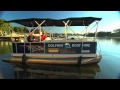 Pontoon boat fishing in Noosa