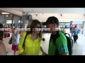 Liz Hurley SNAPS at Perth Airport