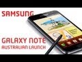 Samsung Galaxy Note First Look Interview (Australian Launch)