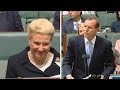 Labor MPs erupt in laughter as Abbott calls for Bishop to be Speaker