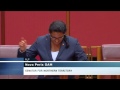 Senator Nova Peris congratulates World Cup teams