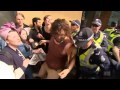 Protesters clash with police at Melbourne University