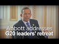 Abbott addresses the G20 leaders&#039; retreat