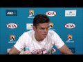 Milos Raonic press conference (QF) - Australian Open 2015