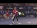 Vika Azarenka plays BIG racquet - Australian Open 2015