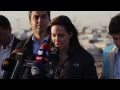 Angelina Jolie Visits Iraqi refugees with UNHCR