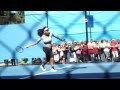 Final Training: Williams v Sharapova - Australian Open 2015